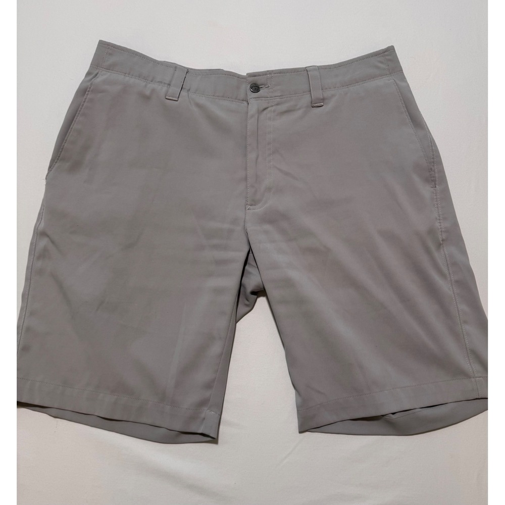 Callaway Mens Grey Tech Performance Golf Shorts Size 34 Stretch Flat Front